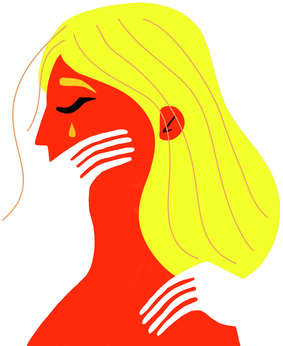 Ilustração mulher acolhida